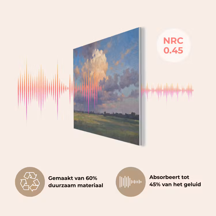 Lucht - Wolken - Landschap - Modern - Oranje PET vilt klein -USP_NL