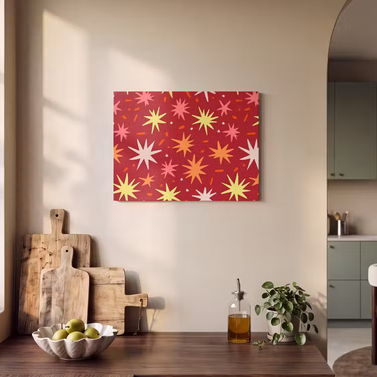 Sterren - Speels - Rood PET vilt klein 837 -sfeer2