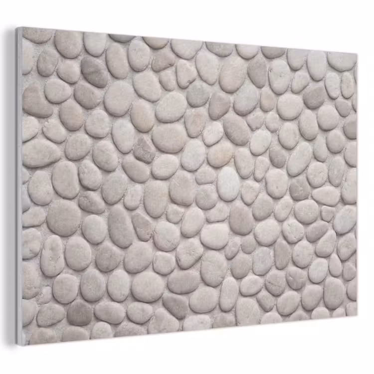 Steen - Kiezel - Natuur - Minimalistisch - Beige PET vilt klein -3d