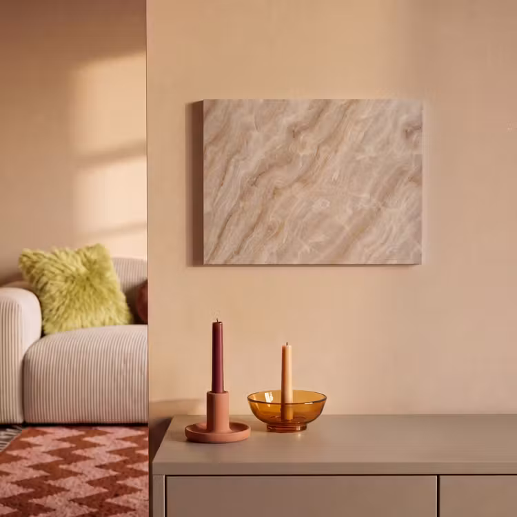 Steen - Ader - Natuur - Modern - Beige PET vilt klein -sfeer1