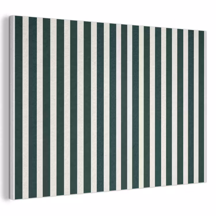 Strepen - Klassiek - Groen PET vilt klein 837 -3d