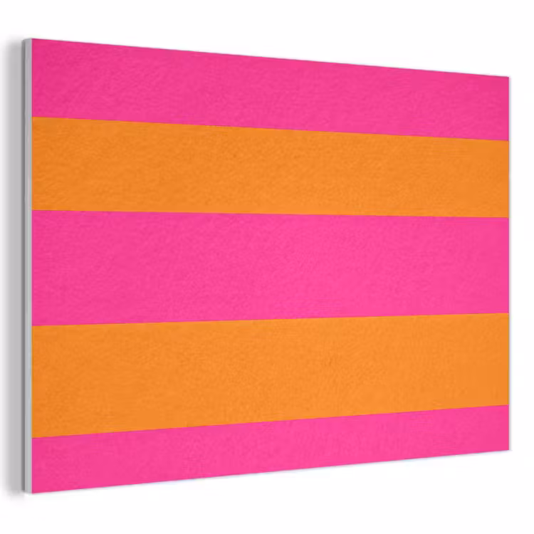 Strepen - Horizontaal - Roze PET vilt klein 837 -3d