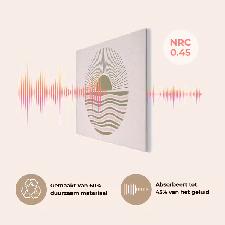 Zon - Zee - Abstract - Modern - Roze PET vilt klein -USP_NL