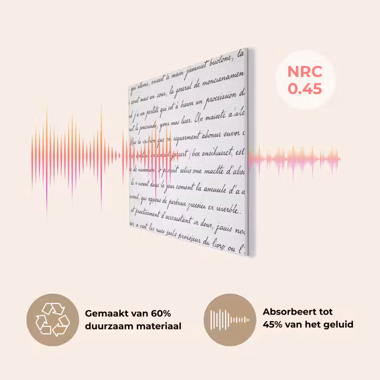 Tekst - Handschrift - Klassiek - ZwartWit PET vilt klein -USP_NL