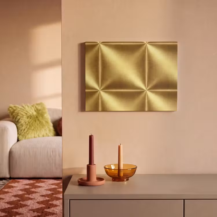 Textuur - Geborsteld Goud - Industrieel - Metallic PET vilt klein 837 -sfeer1