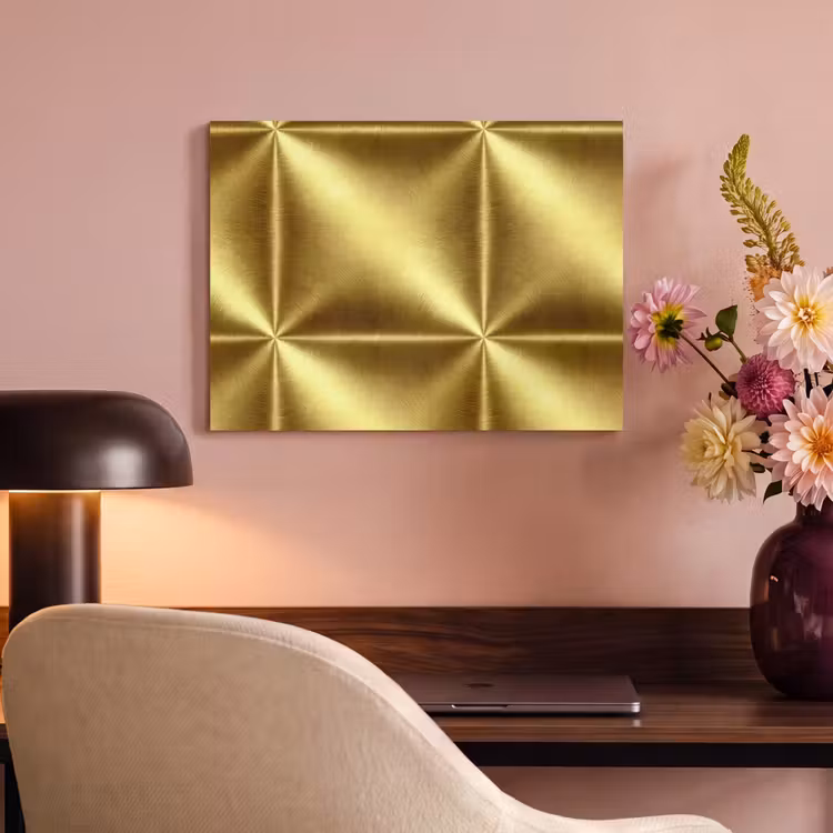 Textuur - Geborsteld Goud - Industrieel - Metallic PET vilt klein 837 -sfeer3