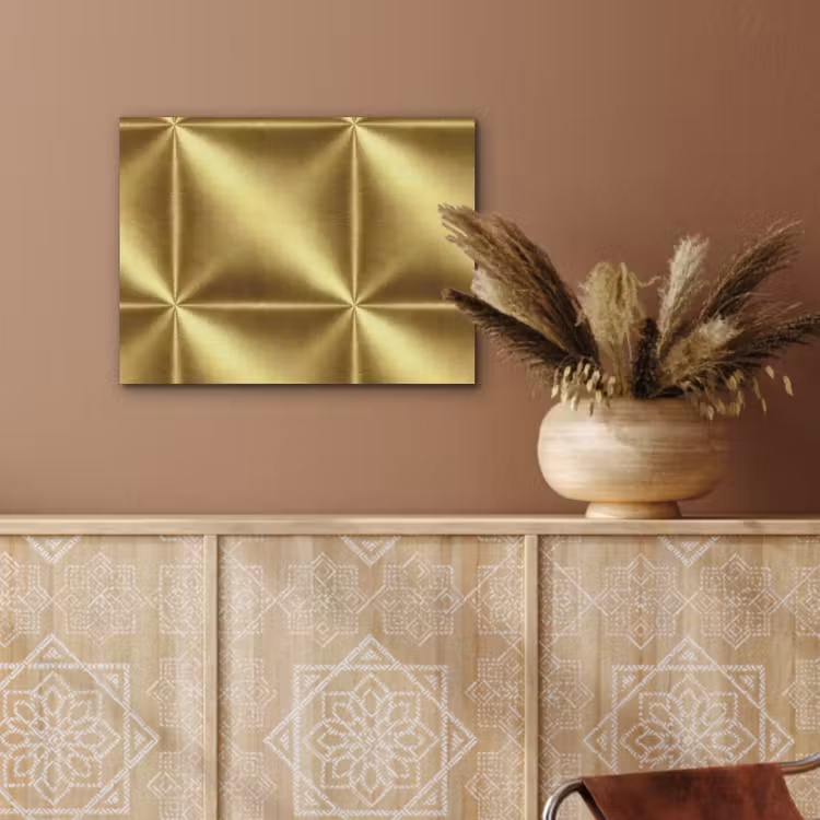 Textuur - Geborsteld Goud - Industrieel - Metallic PET vilt klein 837 -sfeer4