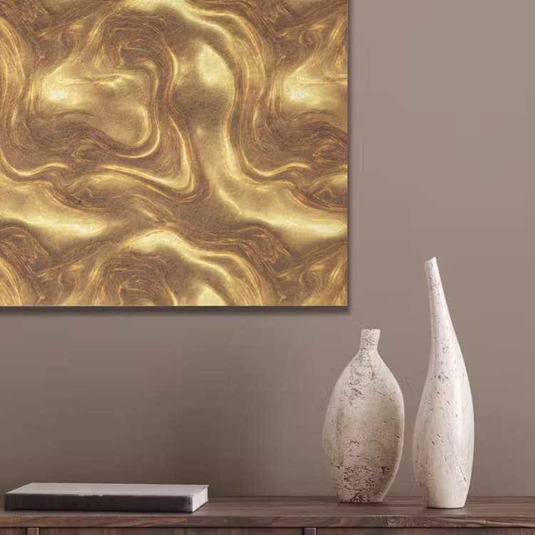 Textuur - Vloeibaar - Organisch - Goud PET vilt klein 837 -sfeer6_closeup