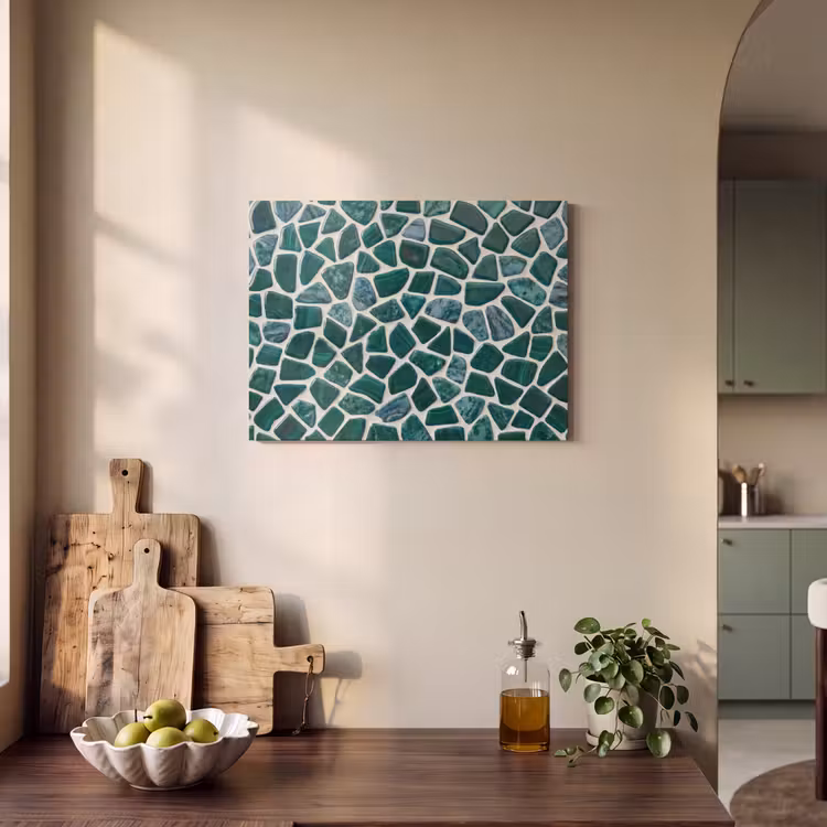 Textuur - Steen - Groen - Abstract - Patroon PET vilt klein -sfeer2