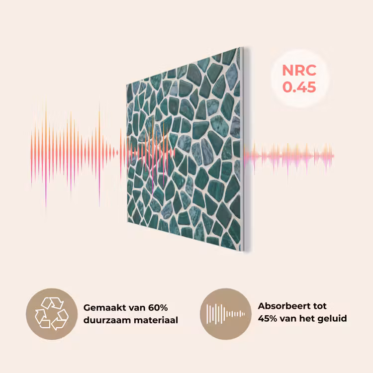 Textuur - Steen - Groen - Abstract - Patroon PET vilt klein -USP_NL