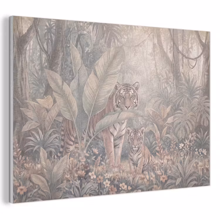 Tijger - Welp - Jungle - Illustratie - Dieren PET vilt klein -3d