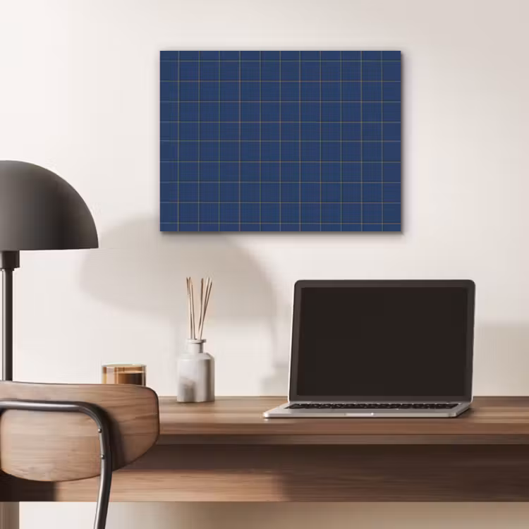 Tegel - Patroon - Blauw PET vilt klein 837 -sfeer5