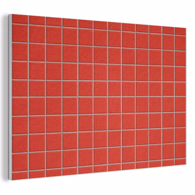 Tegel - Patroon - Kersen - Rood PET vilt klein 837 -3d
