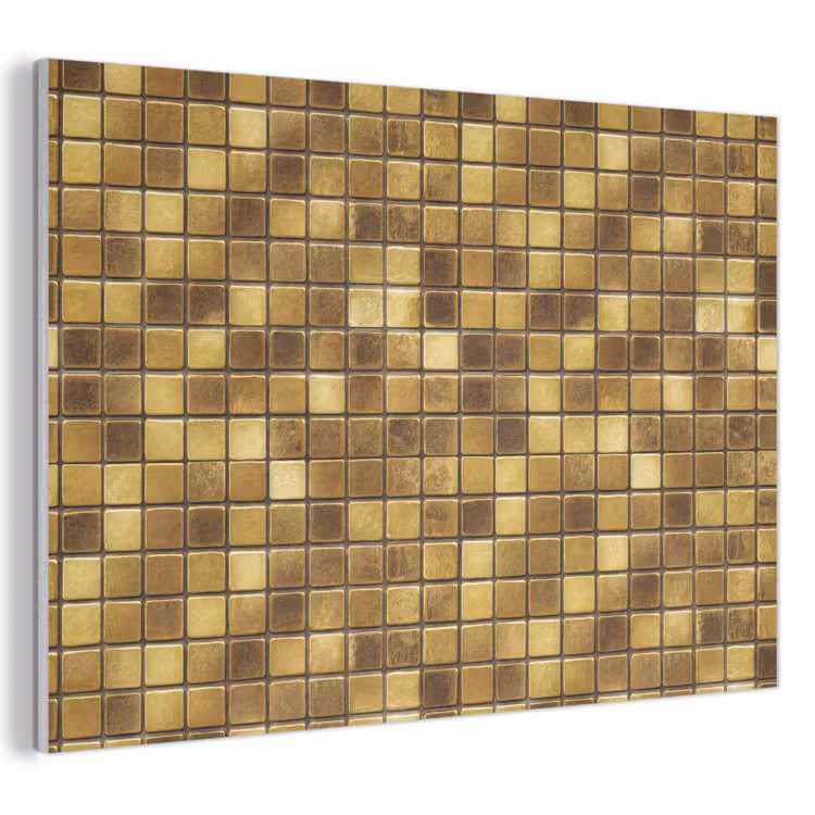 Tegels - Mozaïek - Luxe - Warm Goud PET vilt klein 837 -3d