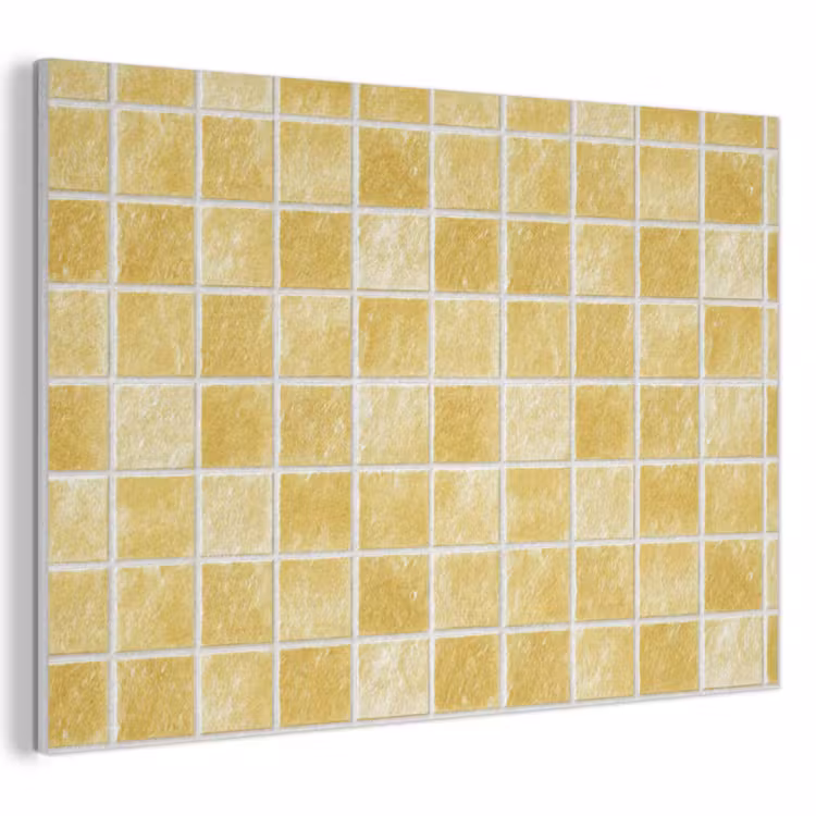 Tegels - Mozaïek - Textuur - Goudgeel PET vilt klein 837 -3d