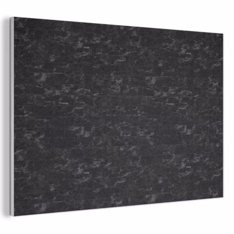 Tegels - Patroon - Marmer - Zwart PET vilt klein 837 -3d