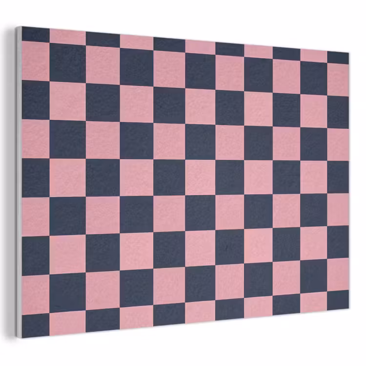 Traditioneel - Patroon - Blauw - Roze PET vilt klein 837 -3d