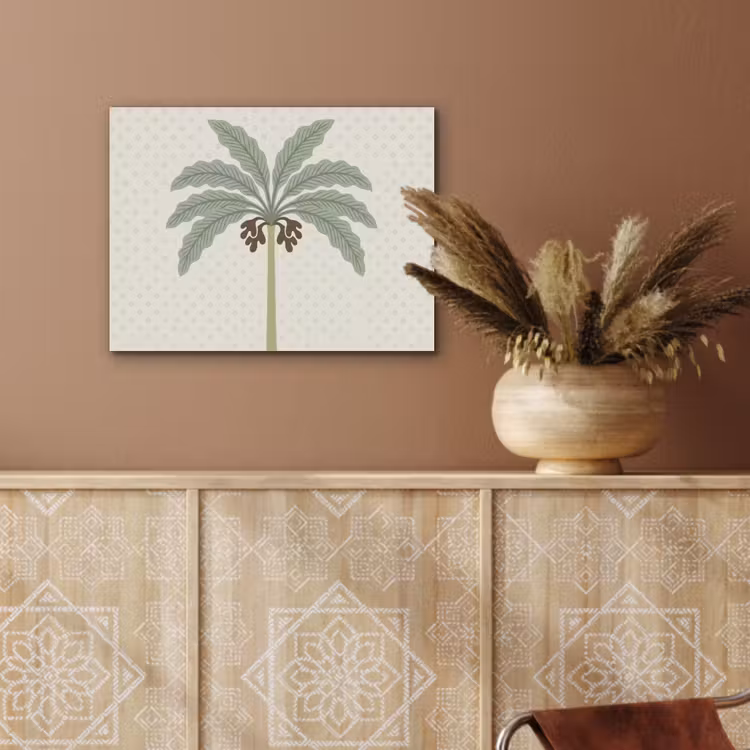 Boom - Bladeren - Groen - Decoratief - Beige PET vilt klein -sfeer4