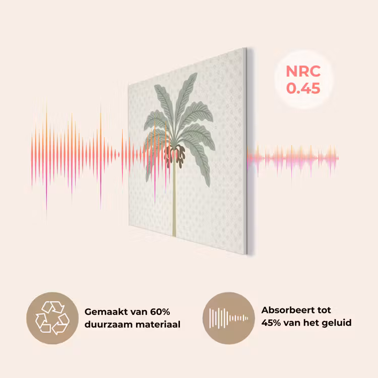 Boom - Bladeren - Groen - Decoratief - Beige PET vilt klein -USP_NL