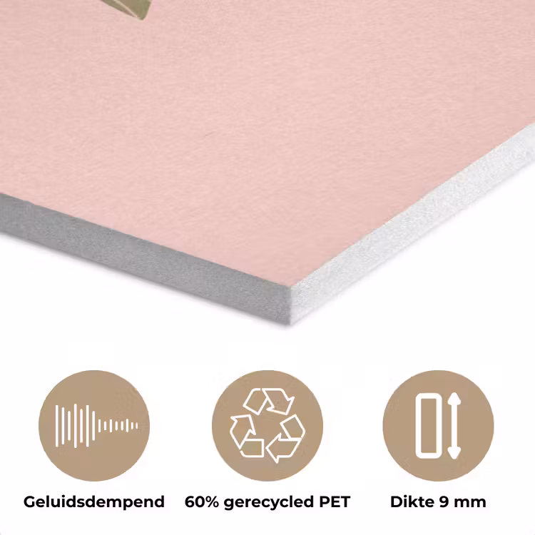 Boom - Palm - Natuur - Illustratie - Roze PET vilt klein -closeup_NL