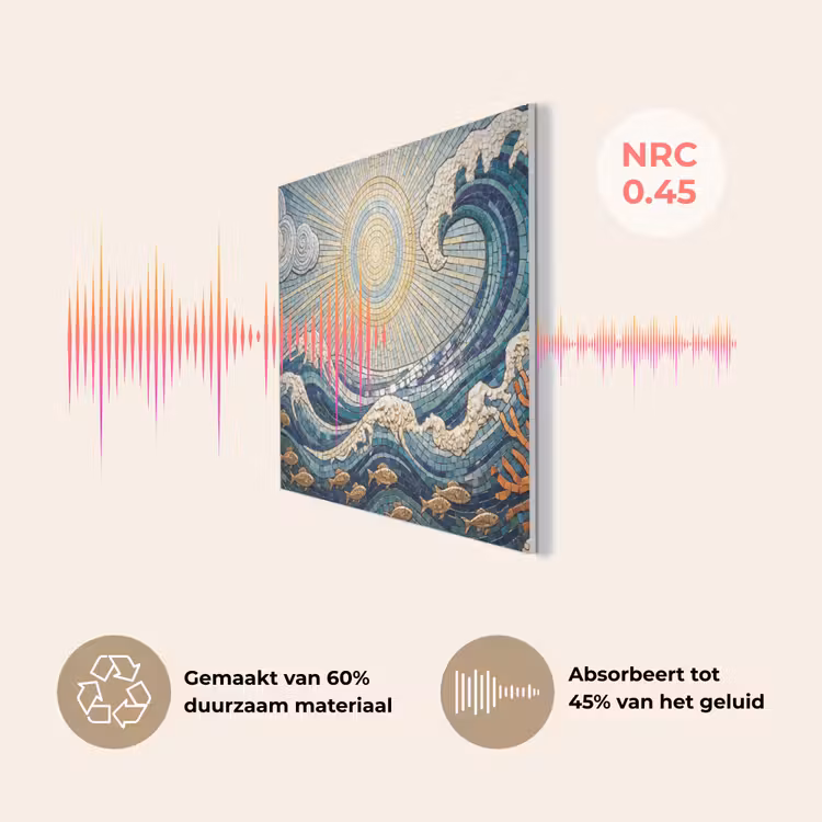 Onderwater - Koraal - Vis - Natuur - Kunst PET vilt klein -USP_NL