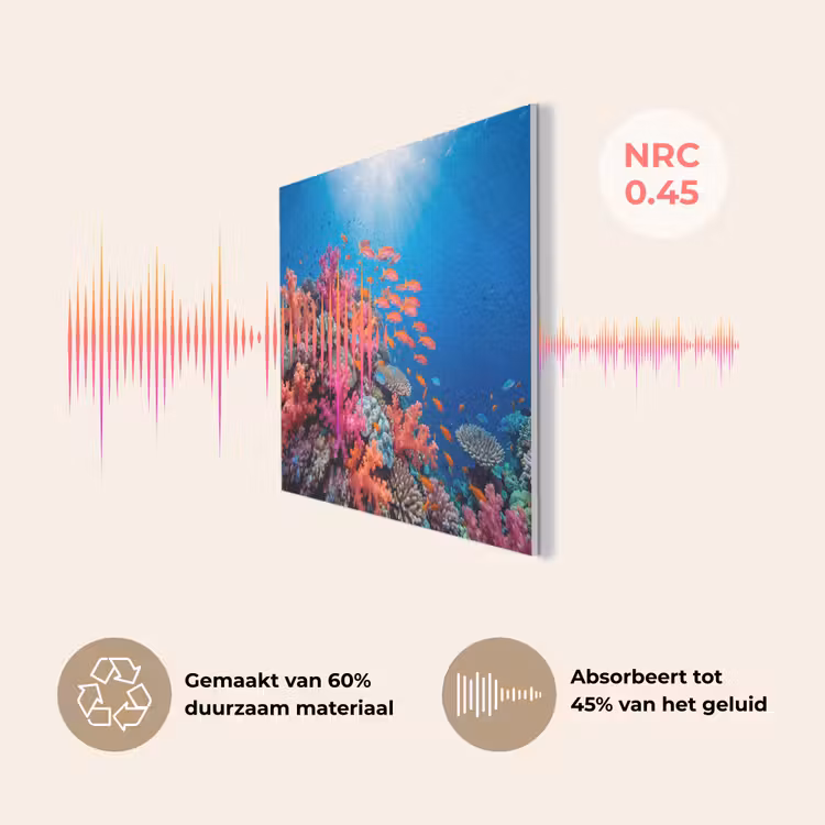 Onderwater - Koraalrif - Vissen - Oceaan - Natuur PET vilt klein -USP_NL
