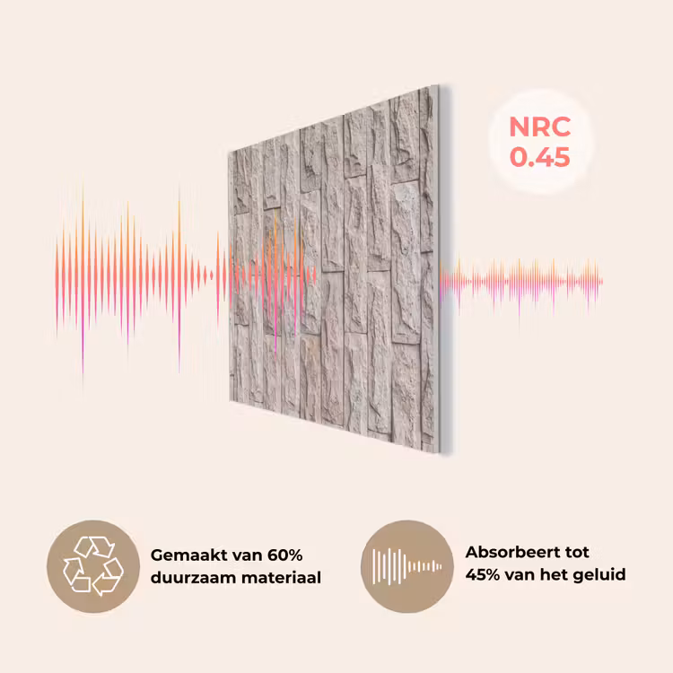 Muur - Steen - Ruw - Beige - Textuur PET vilt klein -USP_NL