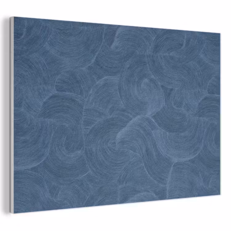 Golven - Textuur - Patroon - Blauw PET vilt klein 837 -3d