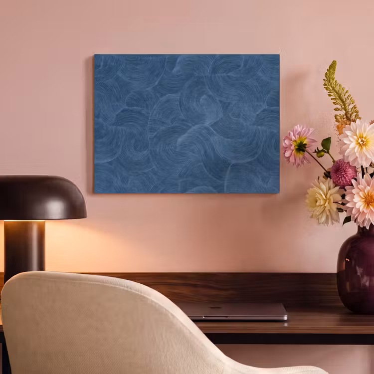 Golven - Textuur - Patroon - Blauw PET vilt klein 837 -sfeer3