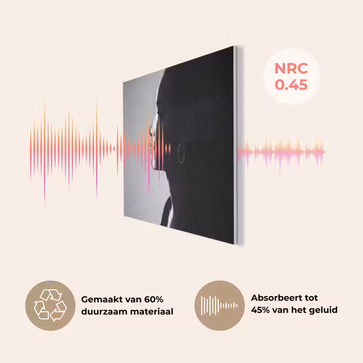 Vrouw - Profiel - Mensen - Zwart-wit PET vilt klein -USP_NL