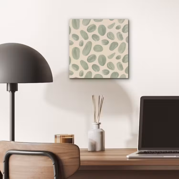 Abstract - Patroon - Organisch - Groen - Modern aluminium wit klein -sfeer5
