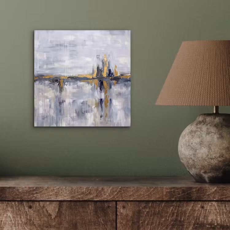 Abstract - Structuur - Goud - Grijs - Modern aluminium wit klein -sfeer2