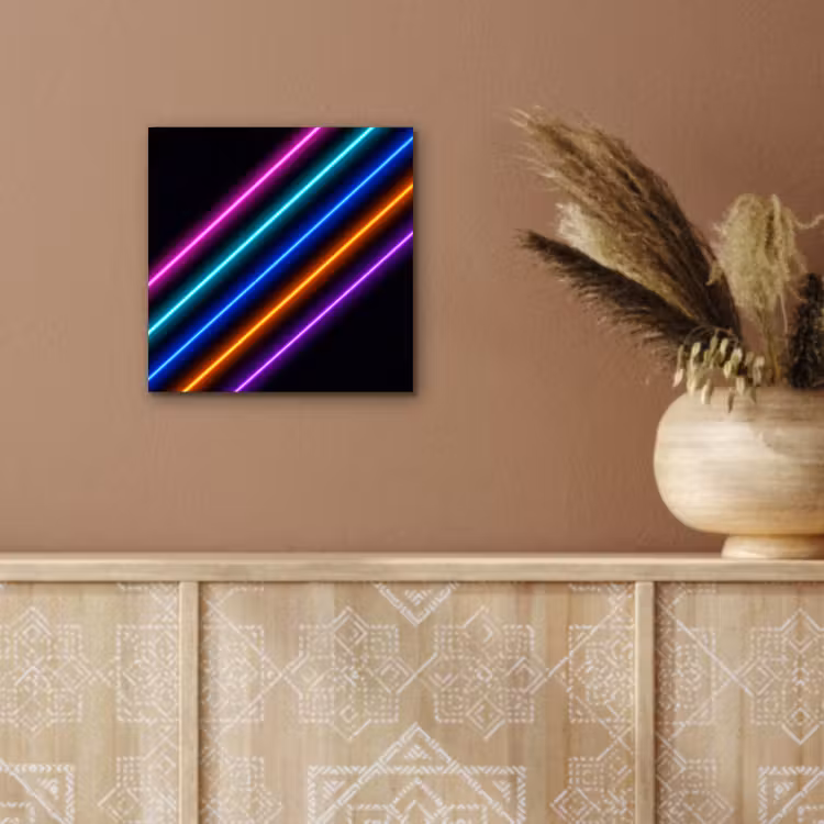 Esthetiek - Retro - Neon aluminium wit klein -sfeer4