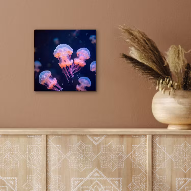 Dier - Onderwater - Natuur - Roze - Mysterieus aluminium wit klein -sfeer4