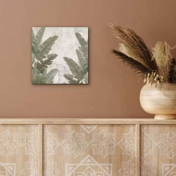 Bananenbladeren - Beton - Groen aluminium wit klein -sfeer4
