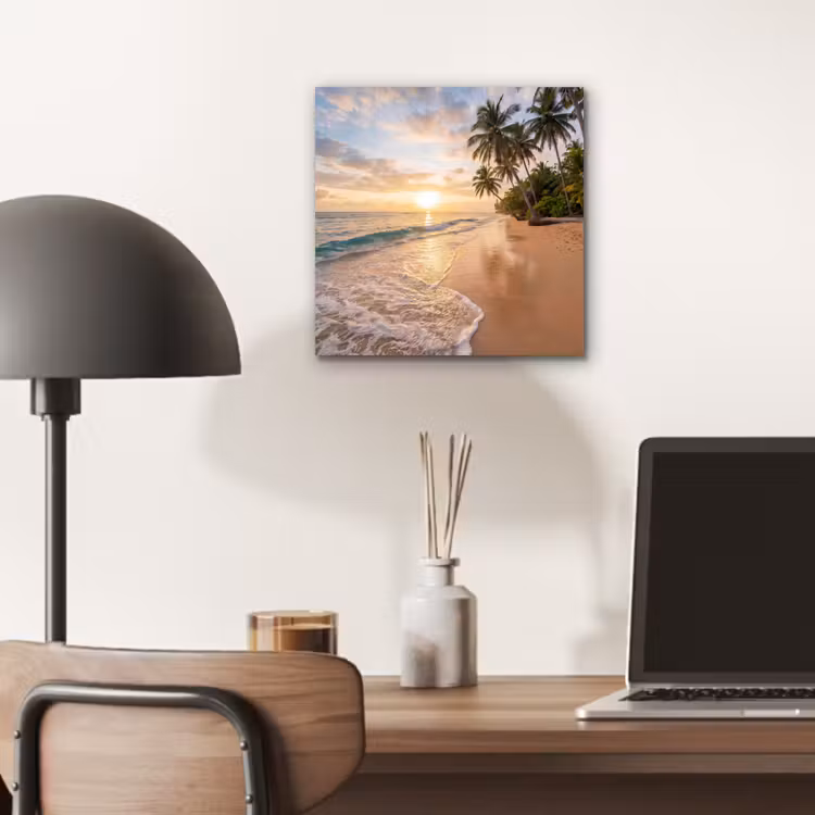 Strand - Zonsondergang - Tropisch - Natuur - Goud aluminium wit klein -sfeer5