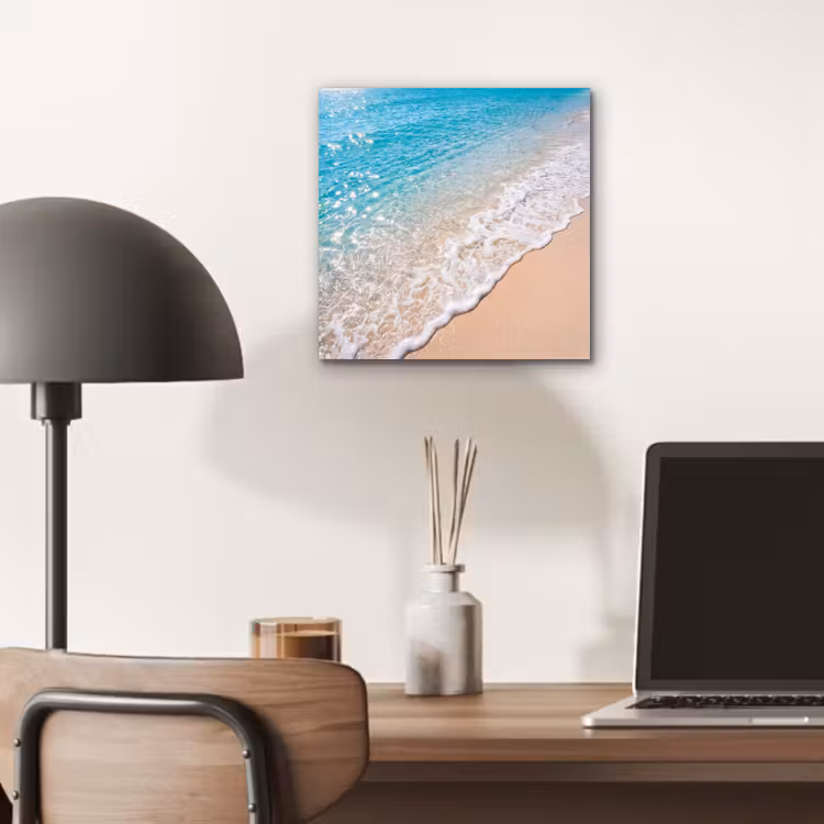 Strand - Water - Natuur - Blauw - Beige aluminium wit klein -sfeer5