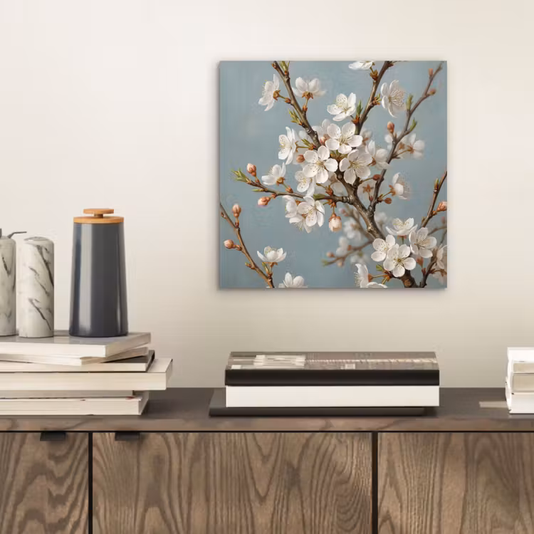 Botanisch - Stilleven - Blauw aluminium wit klein -sfeer1