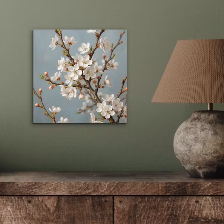 Botanisch - Stilleven - Blauw aluminium wit klein -sfeer2