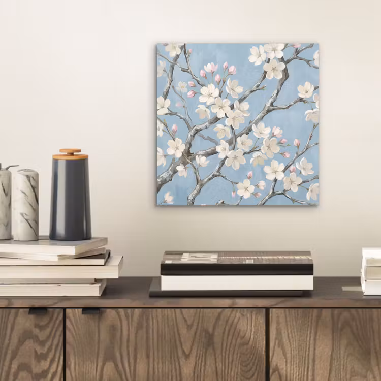 Takken - Kersenbloesem - Blauw aluminium wit klein -sfeer1