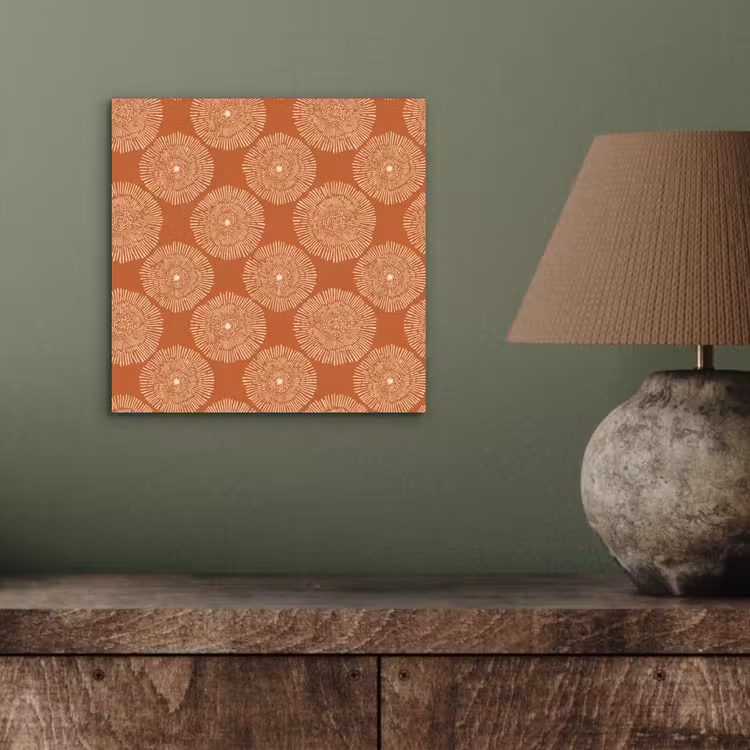 Cirkels - Grafisch - Patroon - Terracotta aluminium wit klein 46 -sfeer2