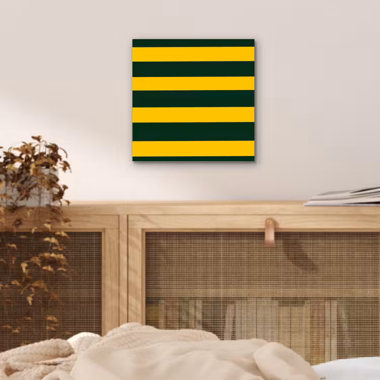 Klassiek - Strepen - Groen aluminium wit klein 46 -sfeer3