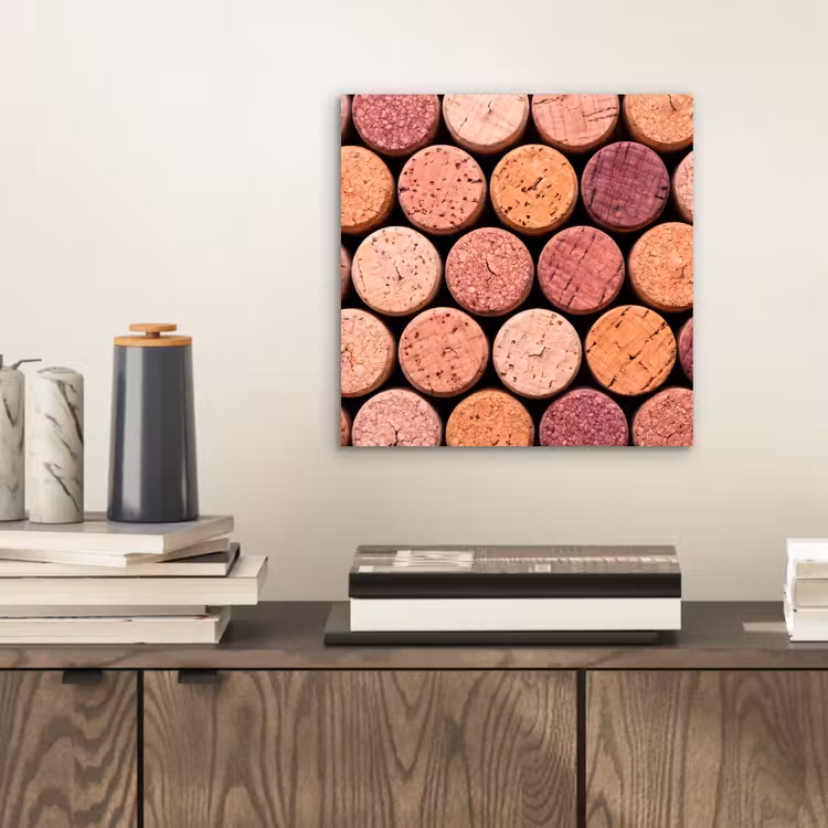 Kurk - Patroon - Abstract - Modern - Rood aluminium wit klein -sfeer1