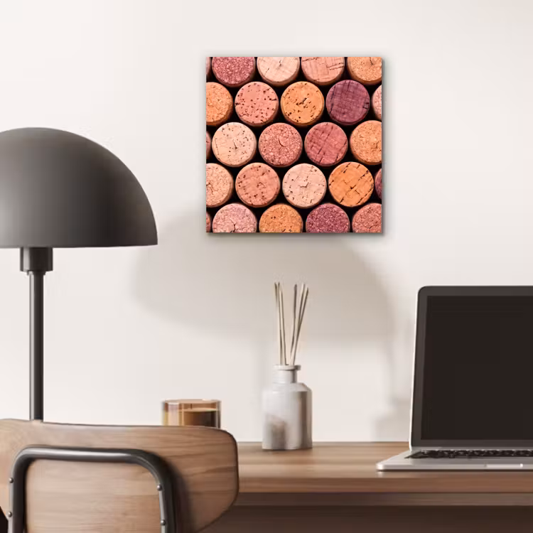 Kurk - Patroon - Abstract - Modern - Rood aluminium wit klein -sfeer5