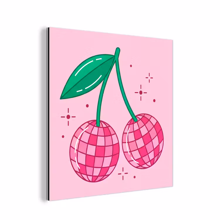 Decoratie - Disco-bal - Feest - Roze aluminium wit klein -3d