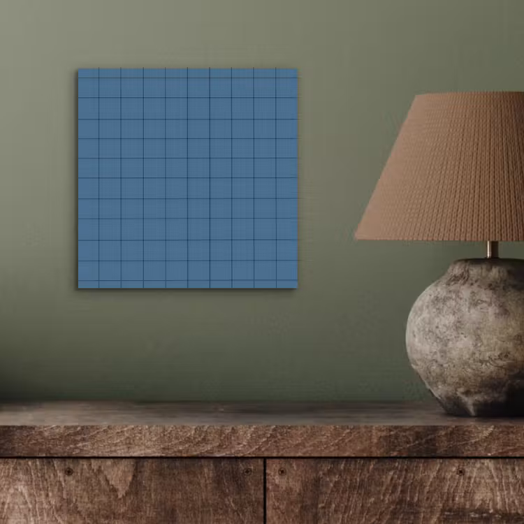 Ruiten - Geometrisch - Blauw aluminium wit klein 46 -sfeer2