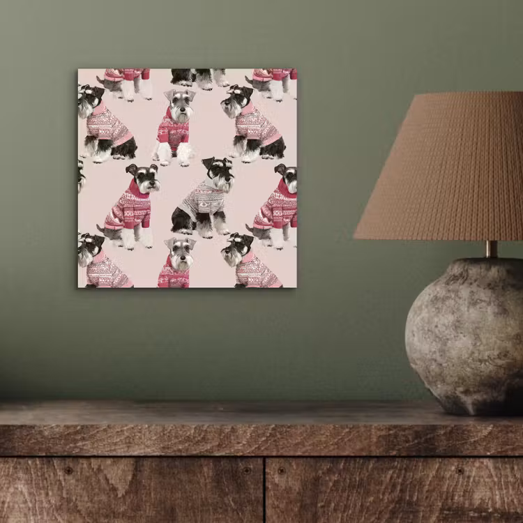 Honden - Truien - Rood aluminium wit klein 46 -sfeer2