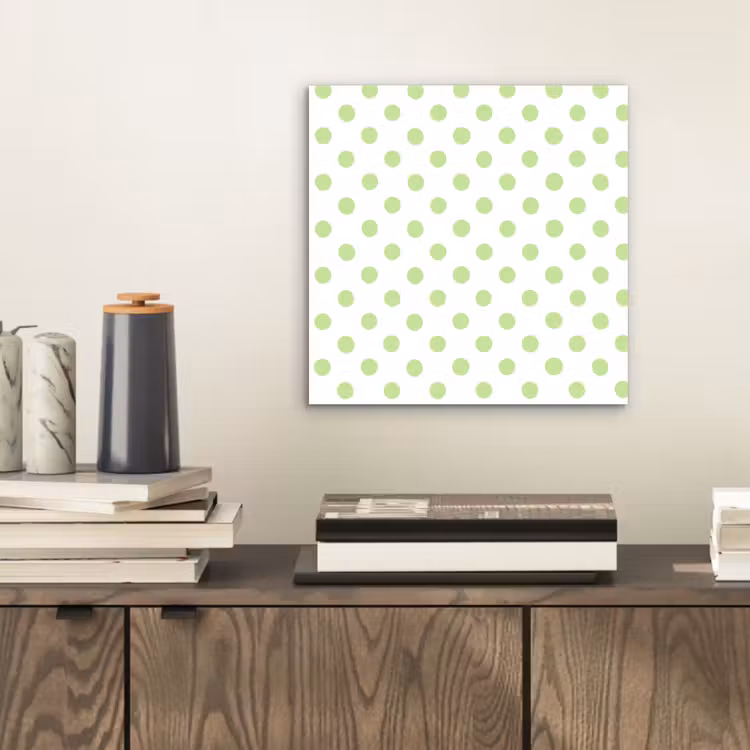 Dots - Klassiek - Groen aluminium wit klein 46 -sfeer1