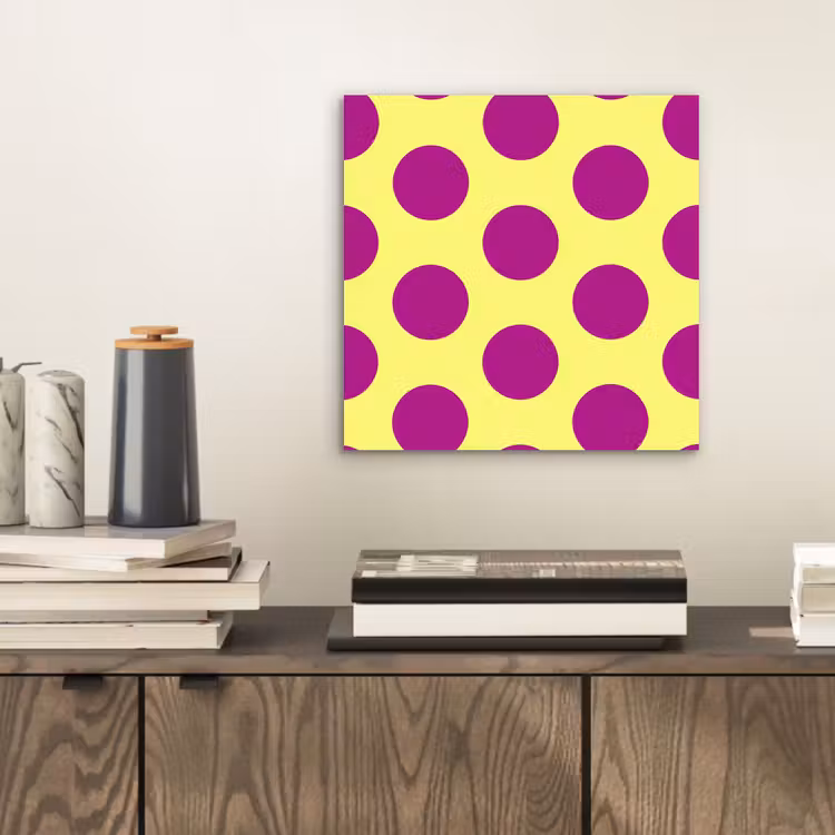 Dots - Klassiek - Geel aluminium wit klein 46 -sfeer1