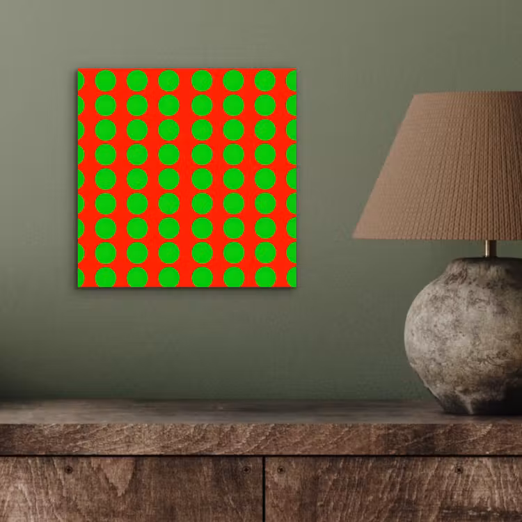 Stippen - Patroon - Groen aluminium wit klein 46 -sfeer2